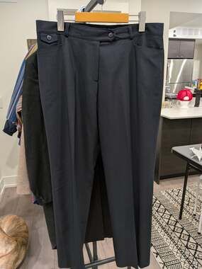 Vintage Stefi Lara Petite Wool Pleated Dress Pants – Made in Canada